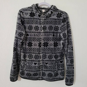 No Boundaries Full Zip Hooded Sweatshirt with Pockets